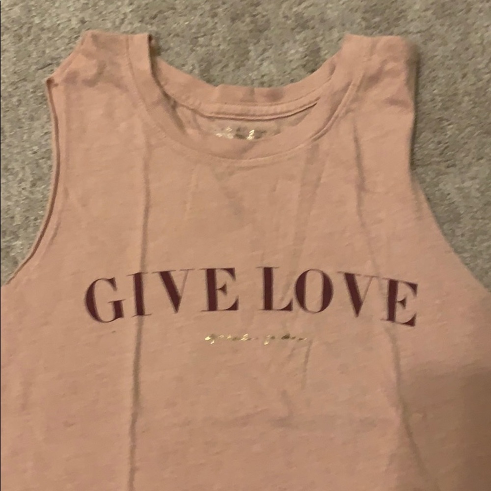 Spiritual Gangster Give Love crop tank